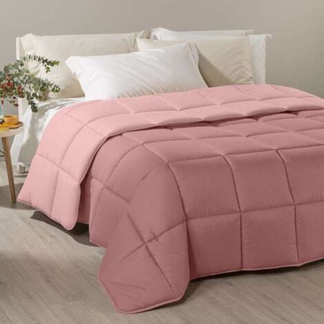 Trapunta Modern Tinta Unita in Microfibra Caleffi Rosa - Singolo