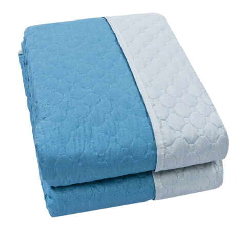Trapuntino Copriletto Double Face Mezza Stagione Coperta Trapunta Leggera Blu - 1 Piazza 150x255