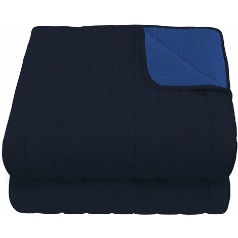 Trapuntino Doubleface Matrimoniale 100gr Blu Scuro/Blu Royal