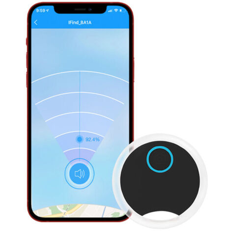 Traqueur Gps Sans Fil Pour Animaux De Compagnie Clés Sacs Portefeuilles Localisateur D'Objets De Contrôle App Selfie Shutter Compatible Avec Les Téléphones Ios/Android, Noir - Noir,