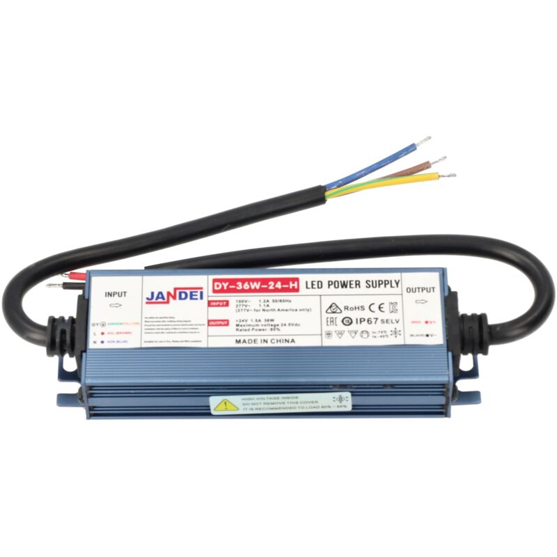 

Trasformador 24VDC 1,25A 30W de exterior IP67 para cámaras de vigilancia equipos GSM videograbadores tiras led - Jandei