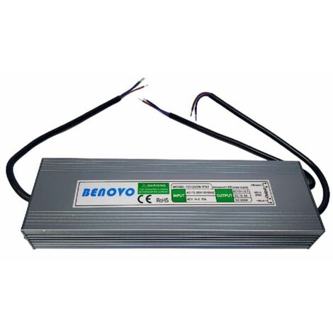 Trasformatore 12V 200W 16.5A IP67 Impermeabile X Strip LED Alimentazione Trasformatore