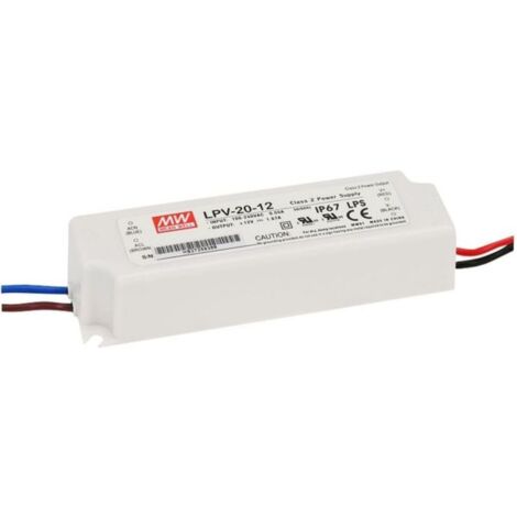 Trasformatore 12v 20w 1,87A  LED Esterno Stagno IP67