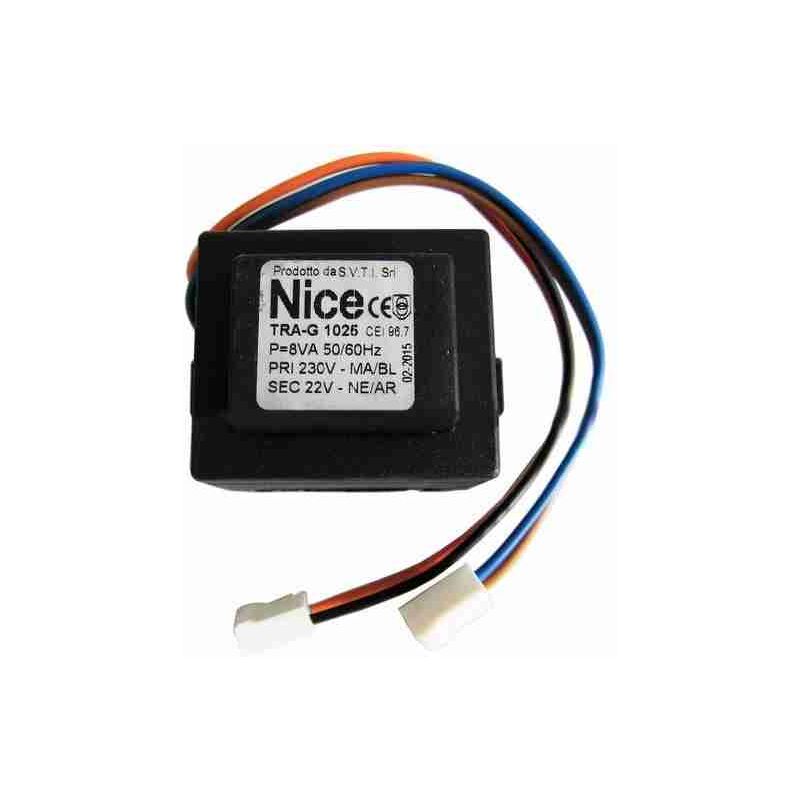 TRA-G.1025 Transformateur 220V 21V 8Va Pièce de rechange d'origine Nice TRA-G.1025