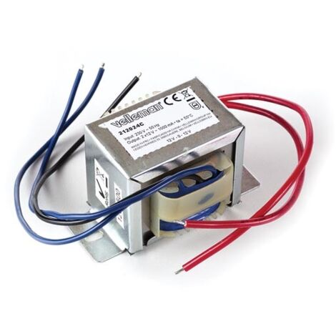 TRASFORMATORE A QUADRO APERTO 24 VA 2 x 12 V 1000 mA max.
