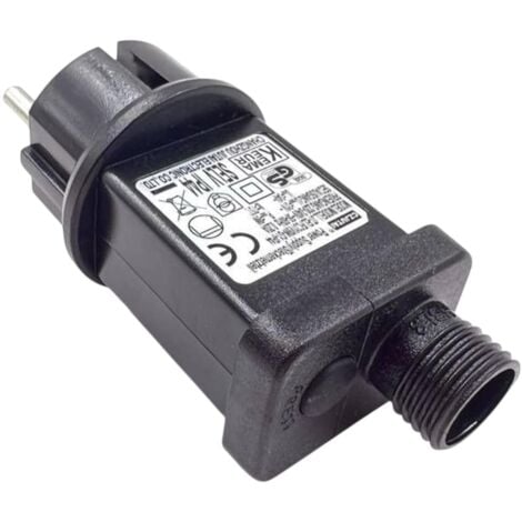 PARTENOPEA UTENSILI Trasformatore Alimentatore 12W per luci di Natale a LED 36V IP44 per catene e decori luminosi con spina Schuko adattatore driver Ignifugo a bassa tensione 8 differenti Giochi di luce