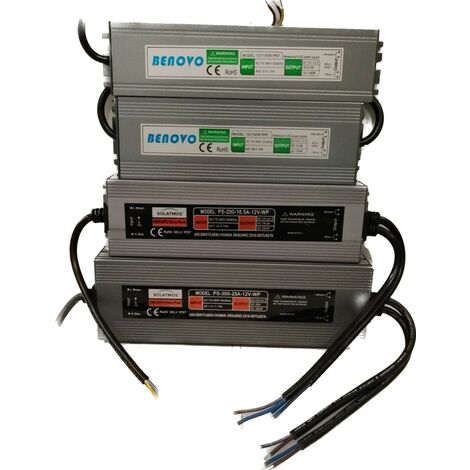 Trasformatore alimentatore DC12V 100W 150W 200W 300W DRIVER LED DA ESTERNO IP67 200