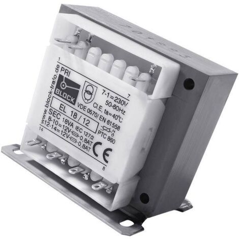 Trasformatore Block EL 100 24V per controllo elettrico