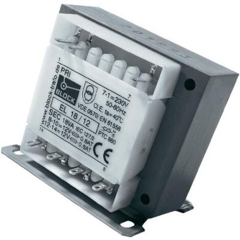 Trasformatore Block EL 28/12 28 VA 12 V AC Sicurezza