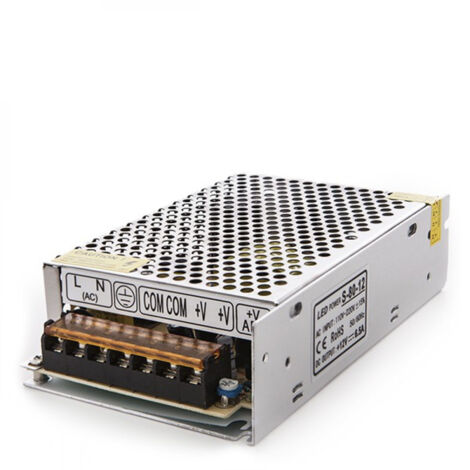 Trasformatore LED 230VAC/12VDC 80W 6.5A IP20