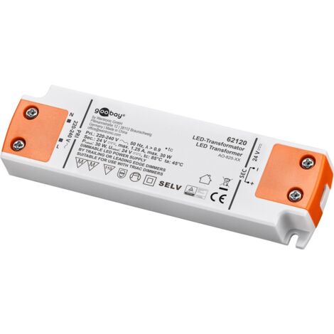Trasformatore LED Goobay Arancione e Bianco 30W Dimmerabile