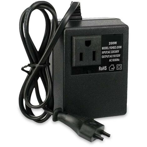 trasformatore step down del convertitore di tensione trasformatore di tensione step down da viaggio da 220 V a 110 V CA
