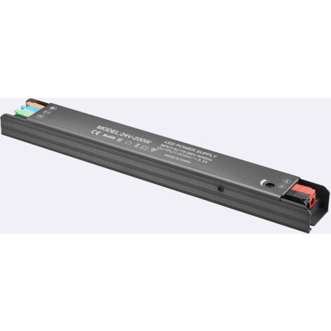 Trasformatore Ultra Slim 24V DC IP40 200 W