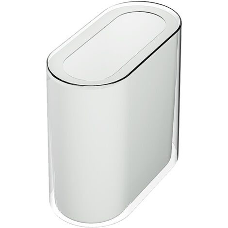 Trash Can Rectangular Garbage Can Double Layered Plastic Waste Basket for Kitchen Bathroom Living Room
