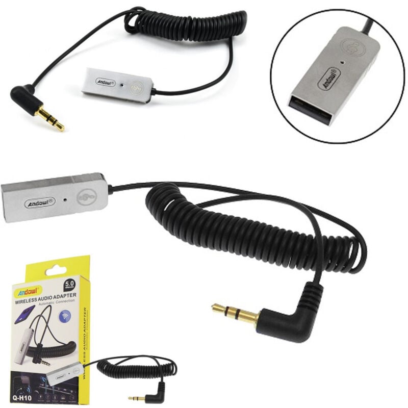 Image of Trade Shop Traesio - Trade Shop - wireless bluetooth plug & play mit usb jack da 3.5 mm Q-H10 -