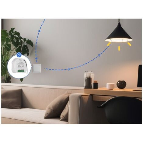 Trasmettitore RF Con Funzione di Dimmer Per Pulsante NO Compatibile Con Tutte Serie Civile