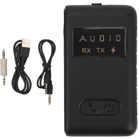Trasmettitore/ricevitore Bluetooth 5.1 3,5 mm 2 in 1 per auto con display LED