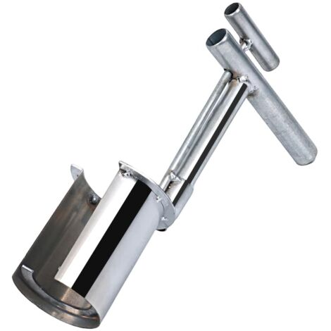 Trasplantador de plántulas de árboles, herramienta para plantar bulbos con boca lateral y muestreador de suelo portátil de acero al carbono para plantar, excavar y trasplantar.