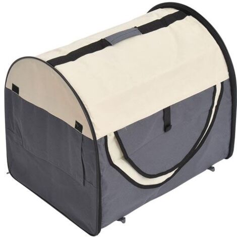 TRASPORTINO PER CANI E GATTI PIEGHEVOLE 46 X 36 X 41 CM COLORE GRIGIO