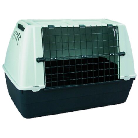 Trasportino per cani in resina e griglia in metallo da cm100x60x65h cane auto omologato