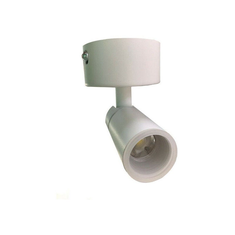 R&g - faretto led soffitto orientabile 3W luce calda moderno bianco applique spot led