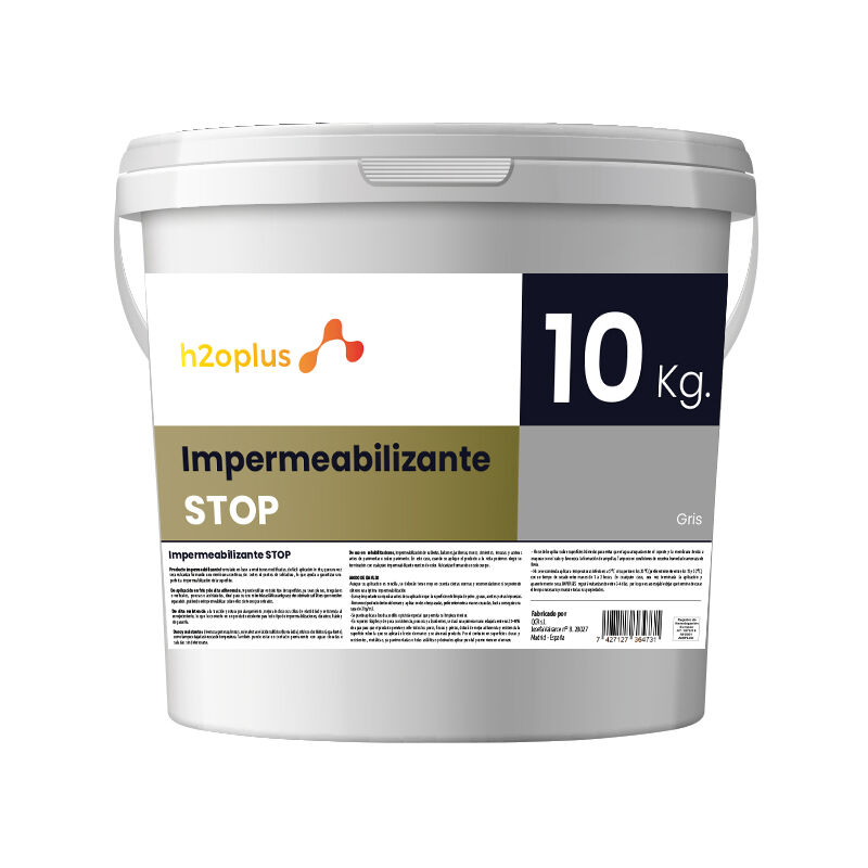 

Tratamiento Impermeabilizante STOP Alta Calidad para Terrazas y Exteriores 10KG Gris