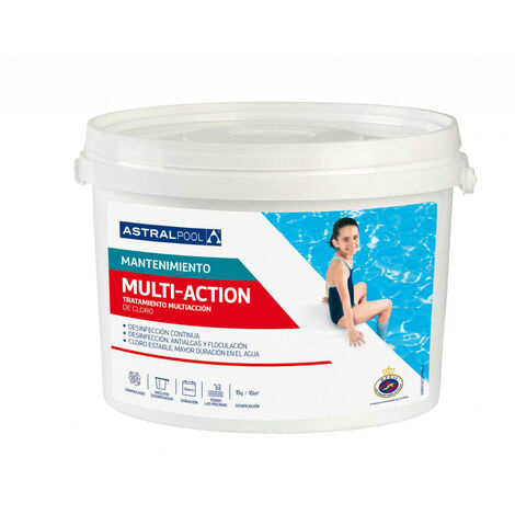 Tratamiento Multiacción de Cloro AstralPool 5KG - Limpieza y Clarificación para Piscinas