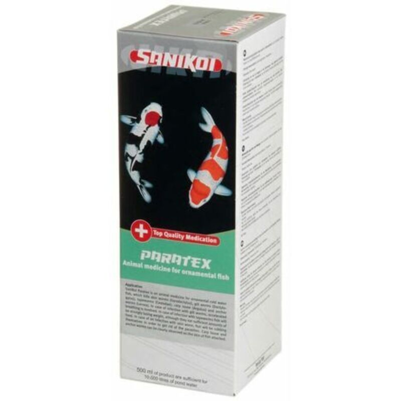 

Tratamiento para peces Sanikoi Paratex contra parásitos 500 ml