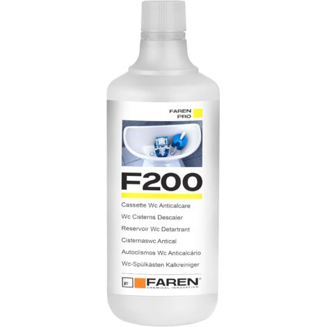 TRATTAMENTO ANTICALCARE CASSETTE WC "F200" 1 lt FAREN