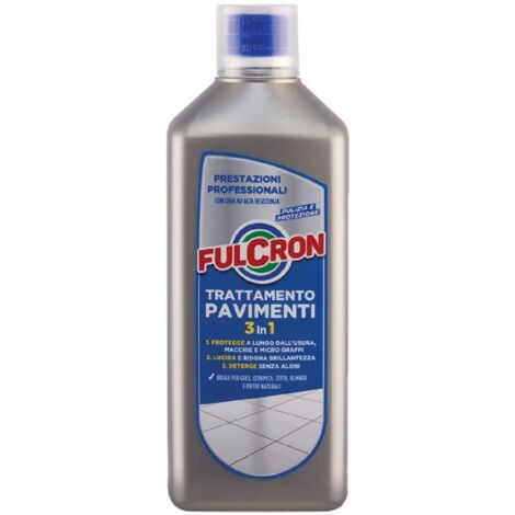 Trattamento per pavimenti "Fulcron" 3 in 1, protegge, lucida e deterge pavimenti da 1 litro