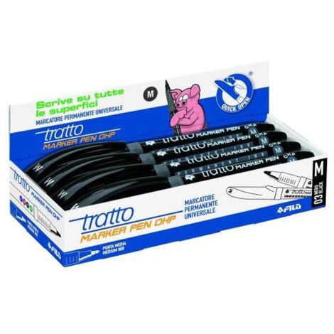 Tratto 806703 evidenziatore 8 pz Nero