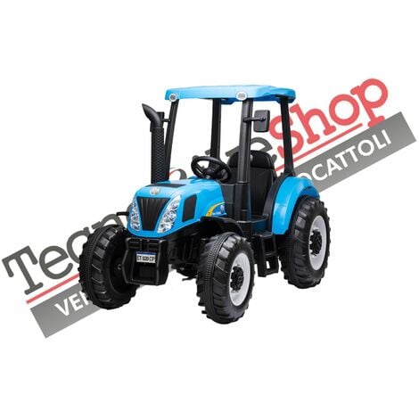 TECNOBIKE SHOP Trattore Elettrico Per Bambini New Holland - Big 12V - Blu