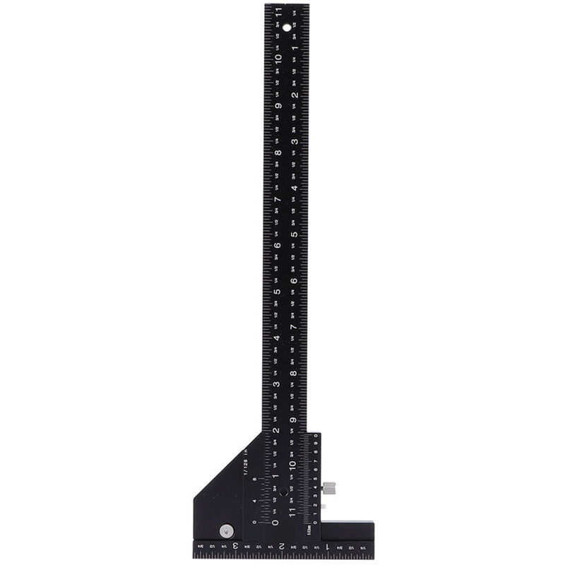 Eosnow Travail du bois T règle travail du bois alliage d'aluminium bois Scriber mesure règle de traage