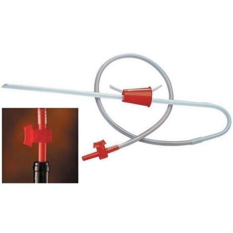 Travasatore classic con innesco a soffio per travaso olio vino acqua liquidi