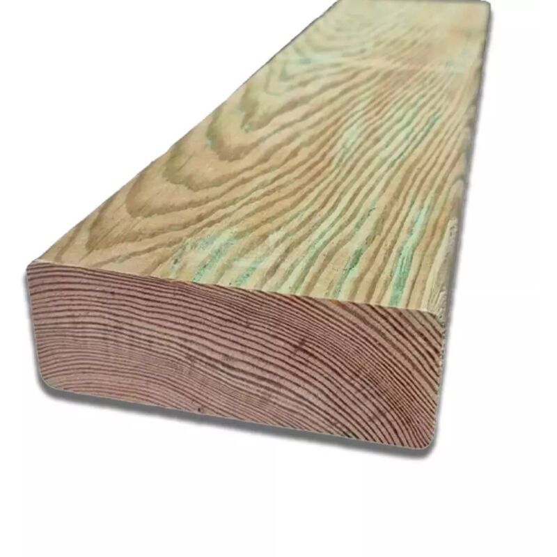 Trave In Legno Massello Da 100 Cm, Sezione 4,5x12 Cm, Impregnata