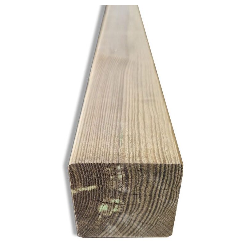 Trave Quadrata In Legno Di Pino Impregnata 7x7 Cm, Lunghezza 200 Cm