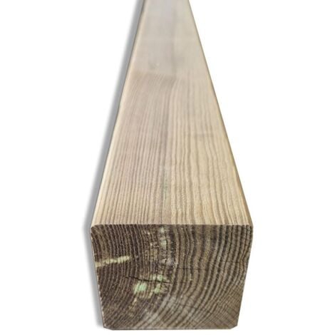 Trave Quadrata in Legno di pino impregnata 7x7 cm, lunghezza 200 cm