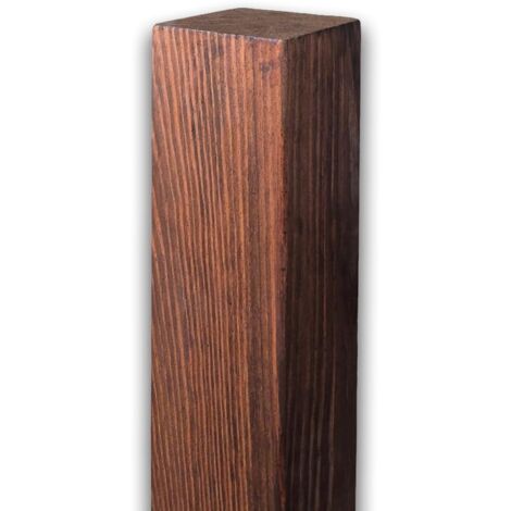 SUNWOOD Trave quadrata in Legno Massiccio di Pino Teak, 9x9 cm, da 3 m