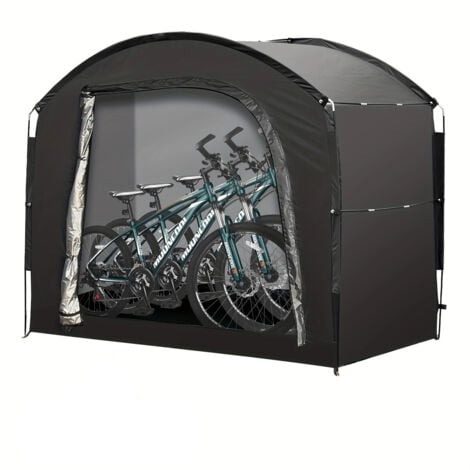Travel Abri de rangement pour vélo - 220x150x185CM,Avec tissu Oxford 210D imperméable, housse de vélo, abri pour moto, outils de jardin, jouets, déménageur de pelouse