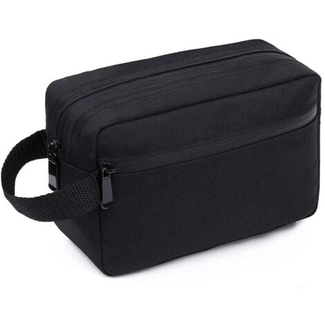 Travel Toiletry Bag for Men and Women, Toiletry Accessories Shaving Bag, Foldable Cosmetic Brush Tools Storage Bag with Handle