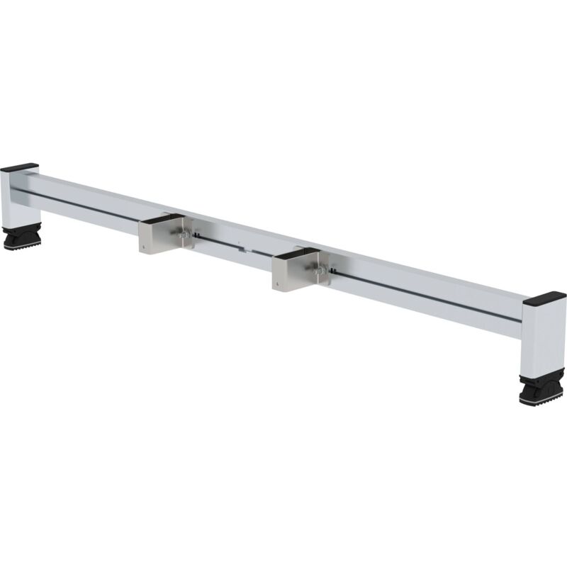 Günzburger Steigtechnik Traverse de rééquipement avec sabot d'échelle nivello Largeur 1,2 m avec hauteur de montant 73 mm - 030367