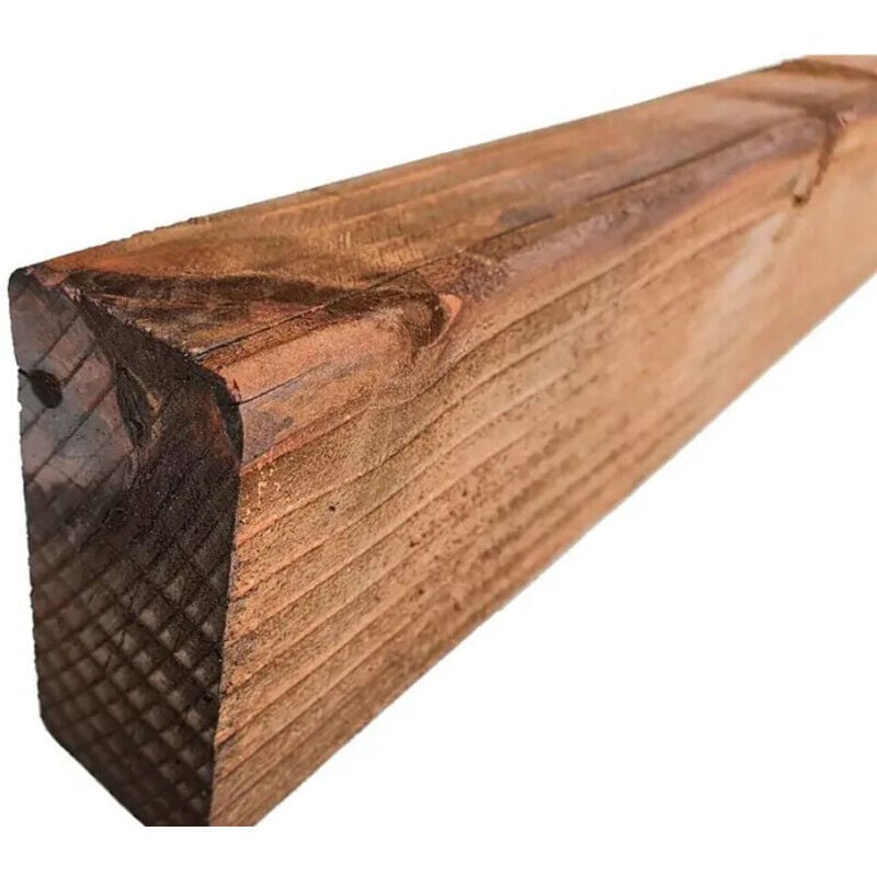 Traverse en bois traité 20x10x250cm, pour réaliser des bordures, compositions décoratives dans jardins, délimitation