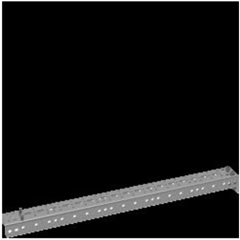 Traverse perforée en C, quadro.evo L500 - HAGER UC500FU