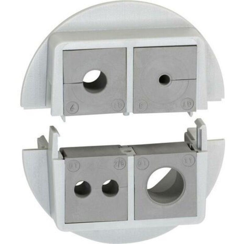 Passe-câbles Icotek qvt 50/4 45722 divisible Polycarbonate gris 1 pc(s)