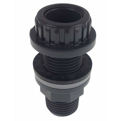 Traversée de paroi 1/2 pouce PVC, petit model, longueur 6 cm - jardiboutique