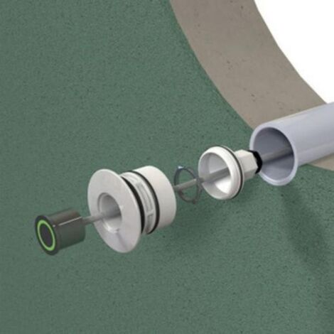 Traversée de paroi pour bouton Piezo Inox - CCEI