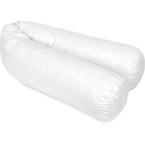 Traversin en plumes de canard 160 cm – Enveloppe 100% coton – Garnissage 100% plumes blanches – Non déhoussable – Fabriqué en France – Linnea