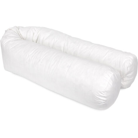 Traversin en plumes de canard 180 cm – Enveloppe 100% coton – Garnissage 100% plumes blanches – Fabriqué en France – Linnea