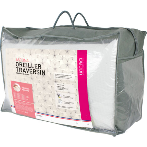 Traversin plat ASCONA mousse à mémoire de forme Mixte 150x35 cm