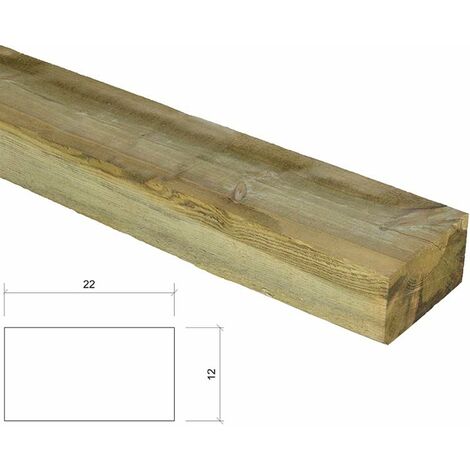 Traviesa de madera tratada 18x09x200. ECOLÓGICA.